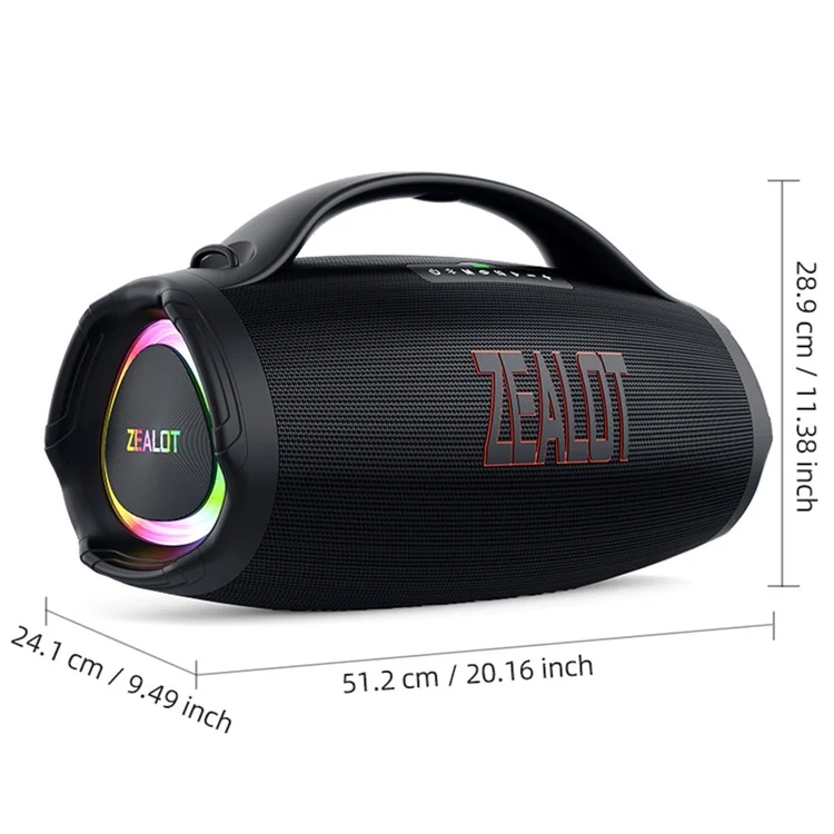 ZEALOT S98 160W Portable Bluetooth-compatible Speaker TWS Wireless HiFi Stereo Music Subwoofer - Camouflage