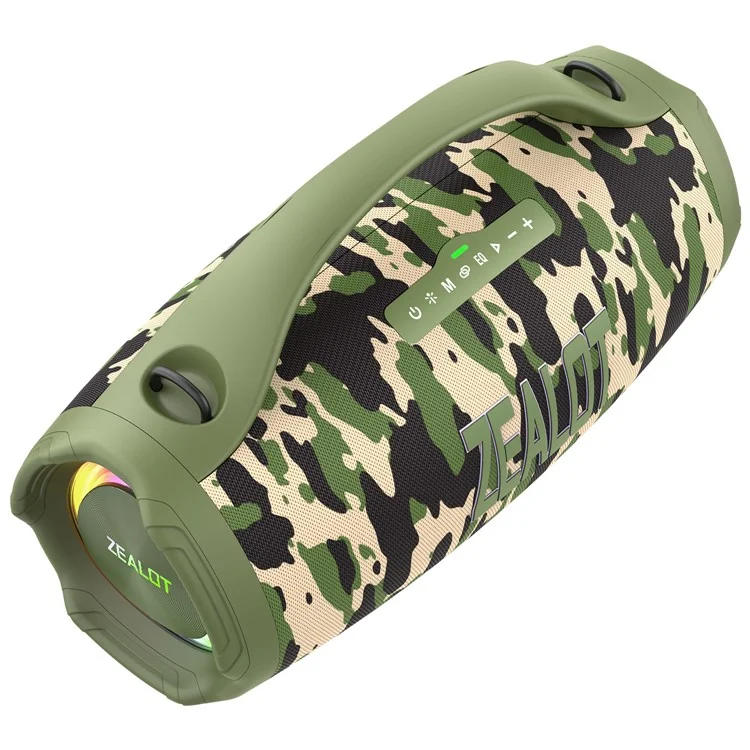 ZEALOT S98 160W Portable Bluetooth-compatible Speaker TWS Wireless HiFi Stereo Music Subwoofer - Camouflage