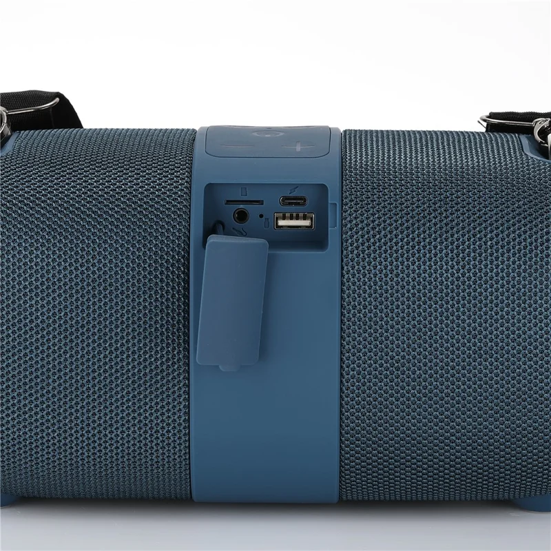 T&G TG-669 TWS Bluetooth-compatible Speaker RGB Light Outdoor Subwoofer with Shoulder Strap - Grey