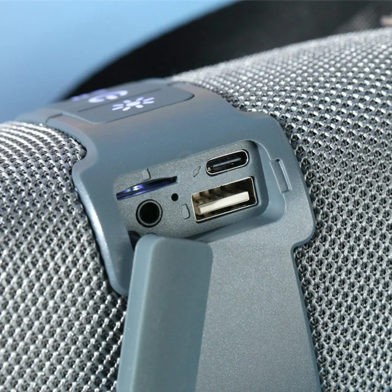 T&G TG-667 Bluetooth-compatible Speaker Subwoofer Portable Speaker with RGB Light Support U Disk / AUX / TF / FM - Grey