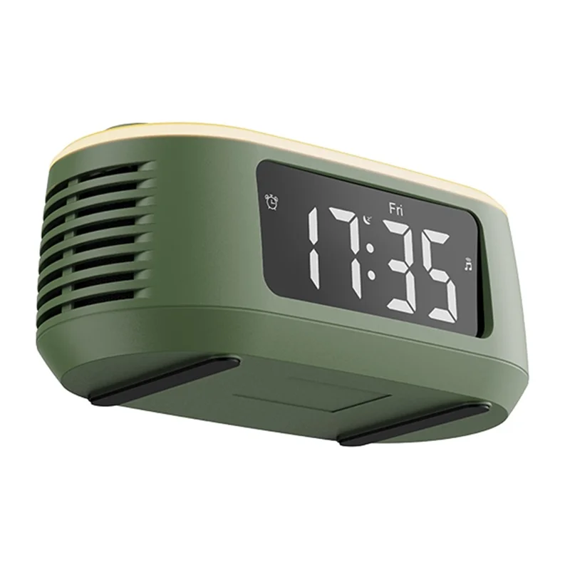 CYBORIS T13 Natural Sounds White Noise Alarm Clock Bluetooth-compatible Speaker with Ambient Light - Black