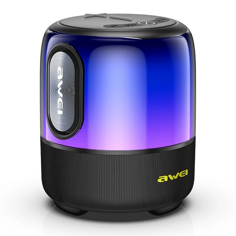 AWEI Y680 Bluetooth-compatible Speaker IPX5 Waterproof Outdoor TWS Subwoofer with 7-Color Light