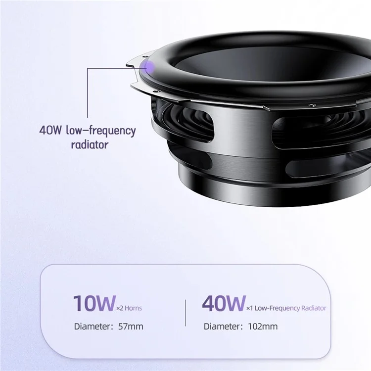 AWEI Y680 Bluetooth-compatible Speaker IPX5 Waterproof Outdoor TWS Subwoofer with 7-Color Light