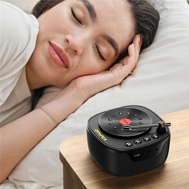 AWEI KA26 White Noise Bluetooth-compatible Speaker TWS Subwoofer Sleep Aid with 12 Soothing Sounds