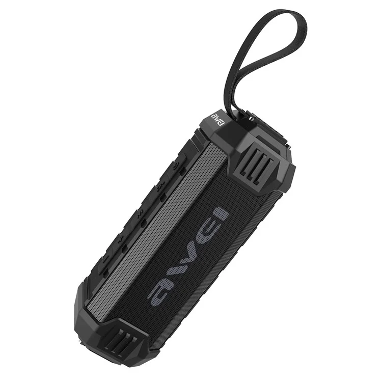 AWEI Y280 16W High Power Bluetooth-compatible Speaker IPX4 Waterproof Outdoor Portable Subwoofer - Black