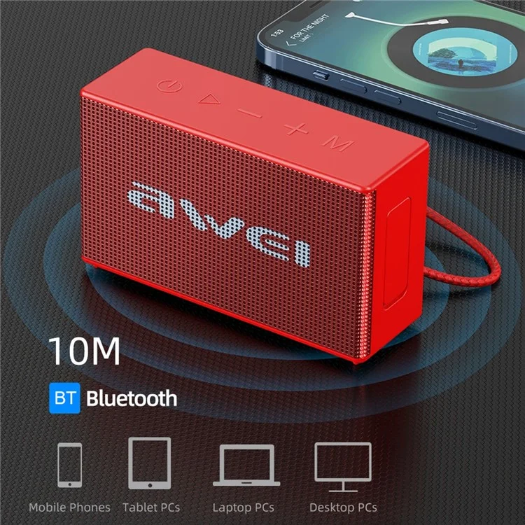AWEI Y665 Bluetooth-Lautsprecher TWS-Pairing-Musikspieler Subwoofer für Mobiltelefone, Computer