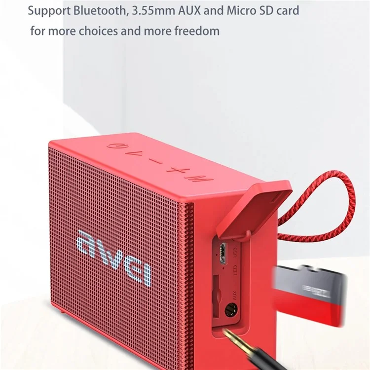AWEI Y665 Bluetooth-Lautsprecher TWS-Pairing-Musikspieler Subwoofer für Mobiltelefone, Computer
