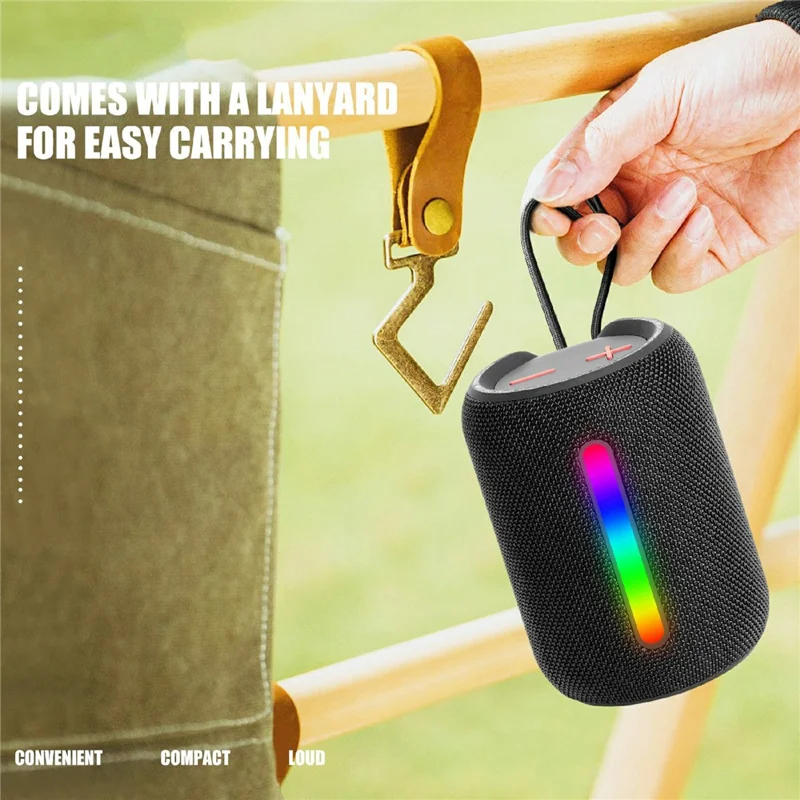 SOONBOX S9600 10W Outdoor Portable Loudspeaker TWS Wireless Bluetooth-compatible Speaker with LED Light - Camouflage