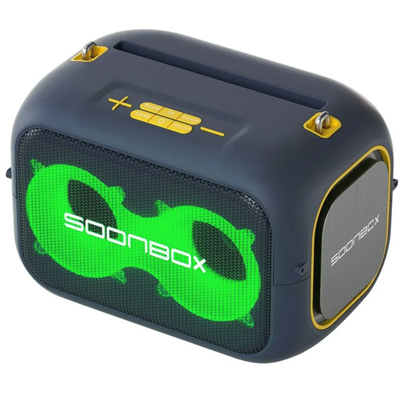 SOONBOX S3000 40W Portable Colorful Light Bluetooth-compatible Speaker Stereo Music Subwoofer - Blue