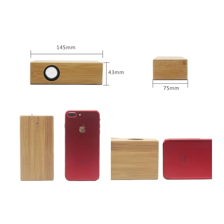 Creative Induction Wooden Speaker Retro Portable Speaker with 3.5mm Jack