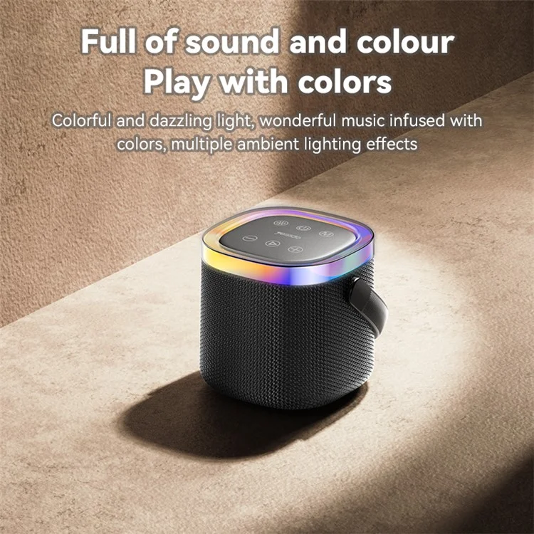 YESIDO YSW25 IP67 Waterproof Bluetooth-compatible Speaker 1800mAh Portable Wireless Speaker with RGB Light