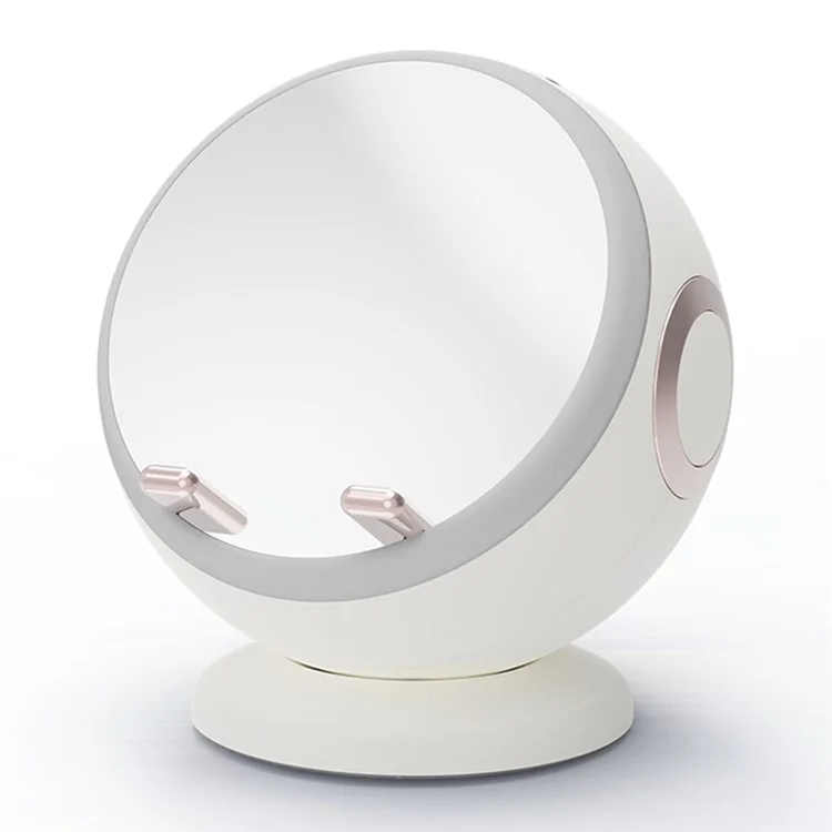 S8 Makeup Mircor ai Bluetooth -динамик с Сигналом Будильника Lights Lights Support TF Card Card - Белый