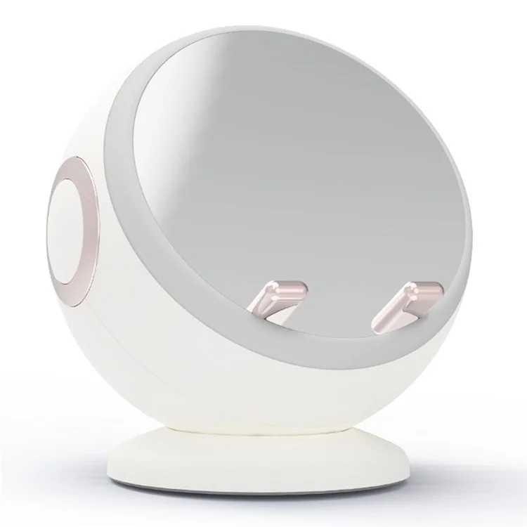 S8 Makeup Mircor ai Bluetooth -динамик с Сигналом Будильника Lights Lights Support TF Card Card - Белый