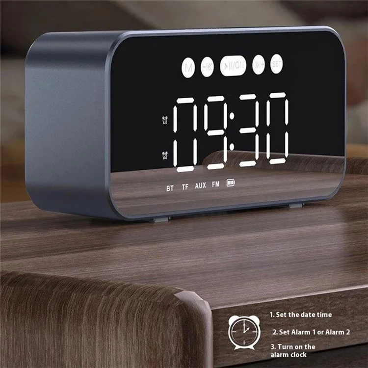 DUDAO Y17 Wireless Bluetooth-compatible Speaker Alarm Clock Multi-Function Home High Volume Subwoofer