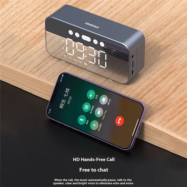 DUDAO Y17 Wireless Bluetooth-compatible Speaker Alarm Clock Multi-Function Home High Volume Subwoofer