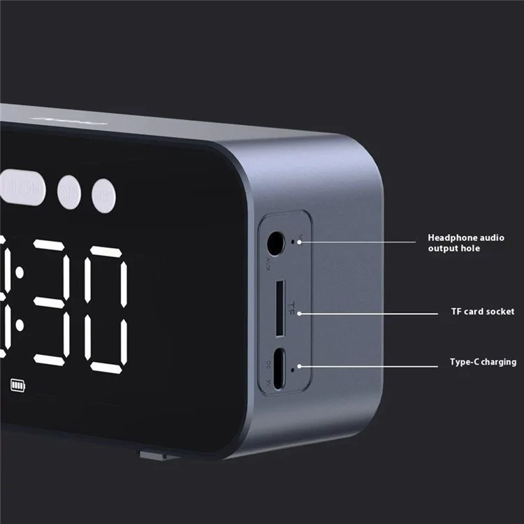 DUDAO Y17 Wireless Bluetooth-compatible Speaker Alarm Clock Multi-Function Home High Volume Subwoofer