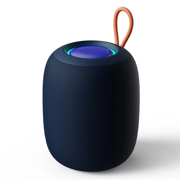 BT2931 Mini Outdoor Waterproof Bluetooth-compatible Speaker Heavy Bass Cloth Mesh Loudspeaker - Dark Blue