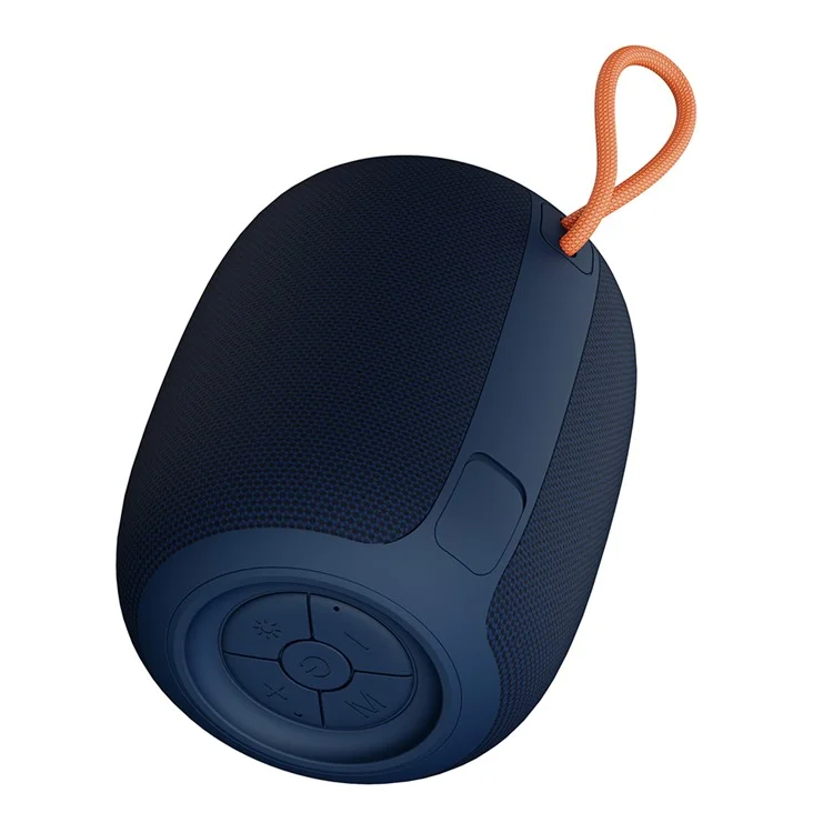 BT2931 Mini Outdoor Waterproof Bluetooth-compatible Speaker Heavy Bass Cloth Mesh Loudspeaker - Dark Blue