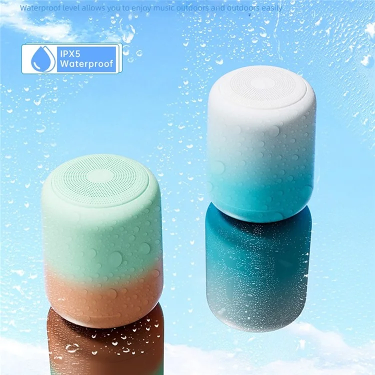 BT2937 Bluetooth-compatible Speaker Stereo Sound IPX5 Waterproof Mini Portable Subwoofer - White