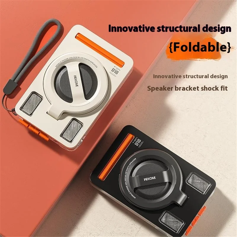 WEKOME Beluga D18 Bluetooth-compatible Speaker With Stand 5W Wireless Audio Device 45MM Driver Unit - Black