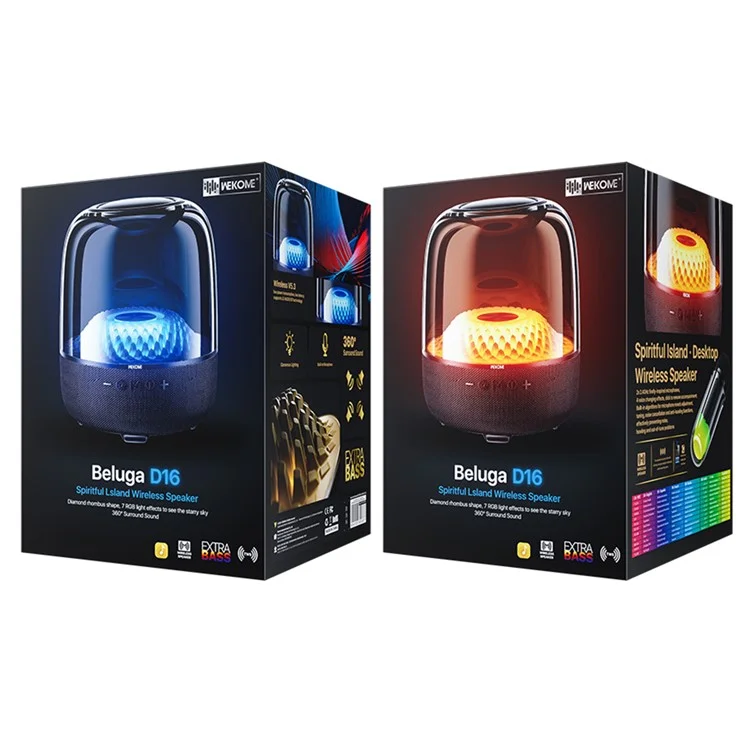 WEKOME Beluga D16 Desktop Bluetooth-compatible Speaker 40W Wireless Speaker with Dual Microphones