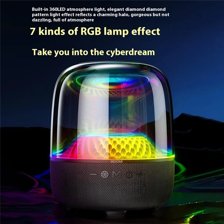 WEKOME Beluga D16 Desktop Bluetooth-compatible Speaker 40W Wireless Speaker with Dual Microphones