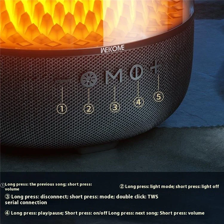 WEKOME Beluga D16 Desktop Bluetooth-compatible Speaker 40W Wireless Speaker with Dual Microphones