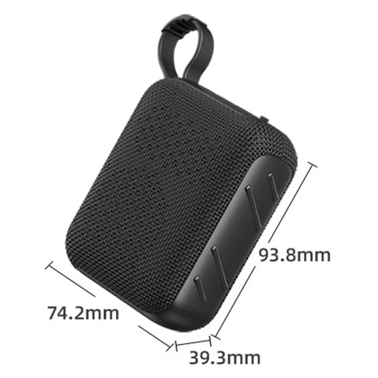 USAMS YX015 Bluetooth-compatible Speaker Portable Wireless, Bluetooth-compatible 5.3, TWS Pairing