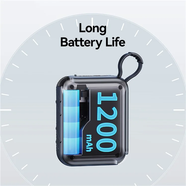 USAMS YX015 Bluetooth-compatible Speaker Portable Wireless, Bluetooth-compatible 5.3, TWS Pairing