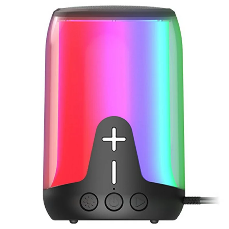Altavoz inalámbrico Bluetooth LENOVO LECOO RS16, dispositivo de audio portátil V5.3 1200mAh con luz de colores