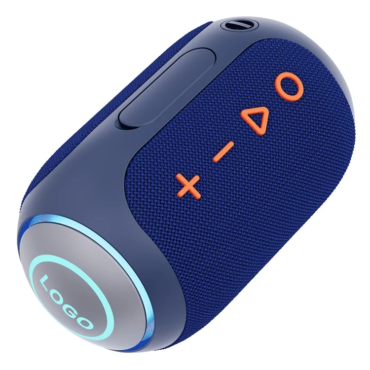 Bulk Purchasing Q47 Outdoor Bluetooth-compatible Speaker Waterproof Wireless Music Speaker with Light - Blue