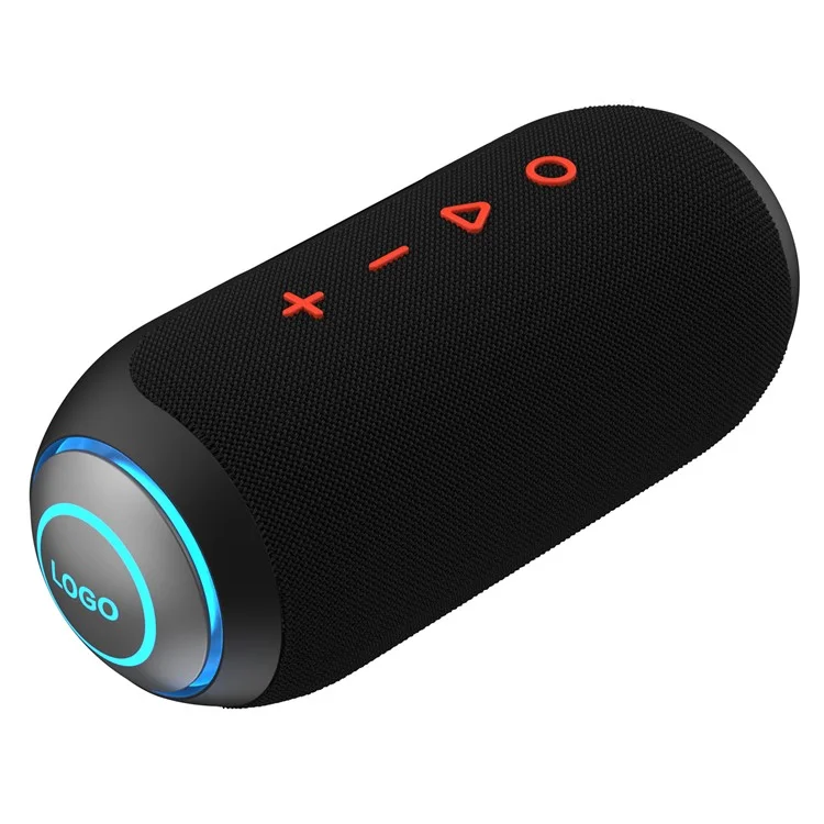Bulk Purchasing Q49 Outdoor Bluetooth-compatible Speaker Waterproof TWS Pairing TF Card AUX Loudspeaker - Black
