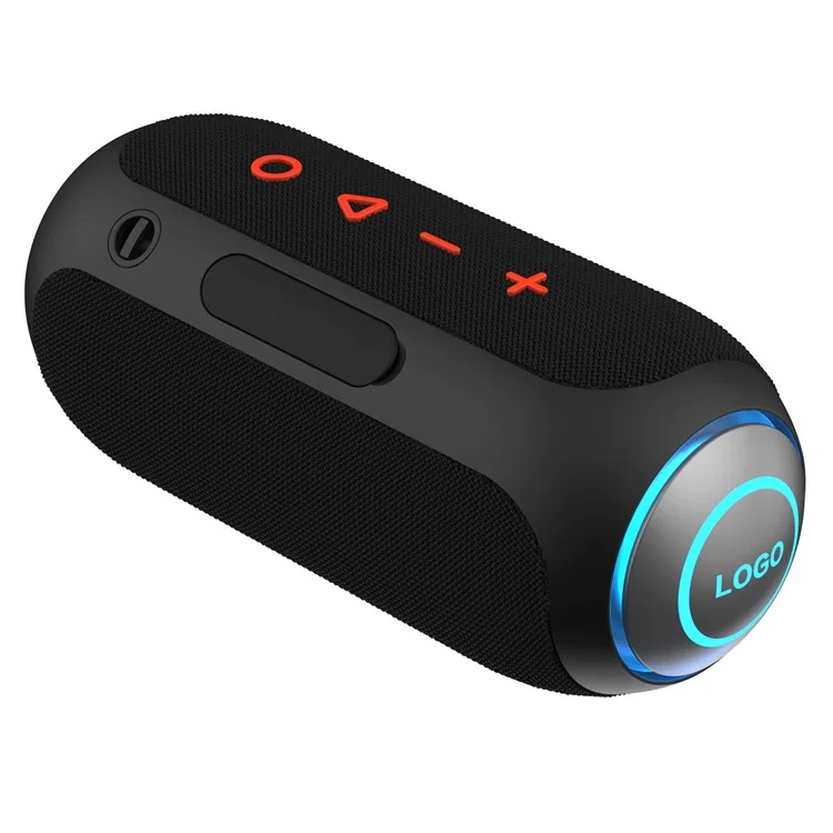 Bulk Purchasing Q49 Outdoor Bluetooth-compatible Speaker Waterproof TWS Pairing TF Card AUX Loudspeaker - Black