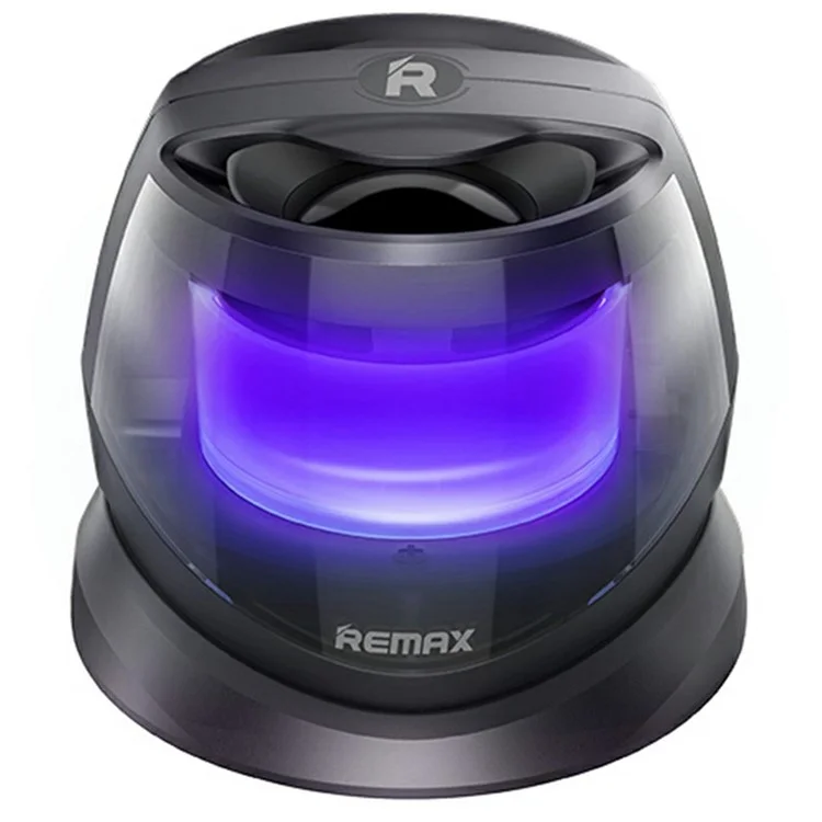 Alto-falante Bluetooth Portátil REMAX RB-M3 com Suporte Magnético, Iluminação RGB e Emparelhamento TWS - Cinza