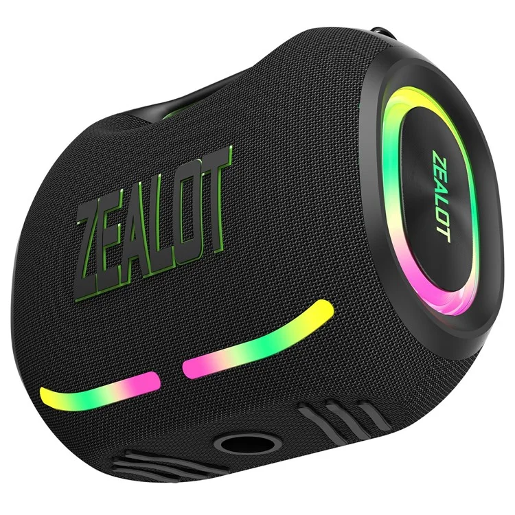 ZEALOT ZE01 120W Portable Bluetooth-compatible Speaker HIFI Stereo Bass Sound Wireless TWS Subwoofer - Black