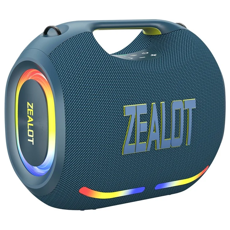 ZEALOT ZE01 120W Enceinte Bluetooth Portable HIFI Stéréo Basses Puissantes Son Sans Fil TWS Subwoofer - Bleu Marine