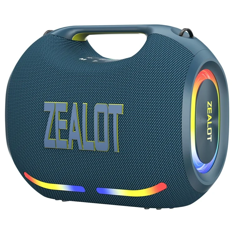 ZEALOT ZE01 120W Enceinte Bluetooth Portable HIFI Stéréo Basses Puissantes Son Sans Fil TWS Subwoofer - Bleu Marine