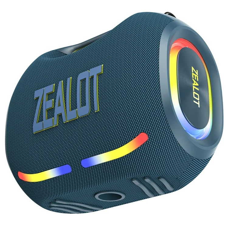 ZEALOT ZE01 120W Enceinte Bluetooth Portable HIFI Stéréo Basses Puissantes Son Sans Fil TWS Subwoofer - Bleu Marine