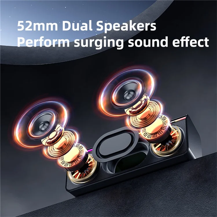 ZEALOT S72 Enceinte Bluetooth portable de 20W, BT5.4 avec Caisson de basses et Éclairage LED, Compatible carte TF et Clé USB