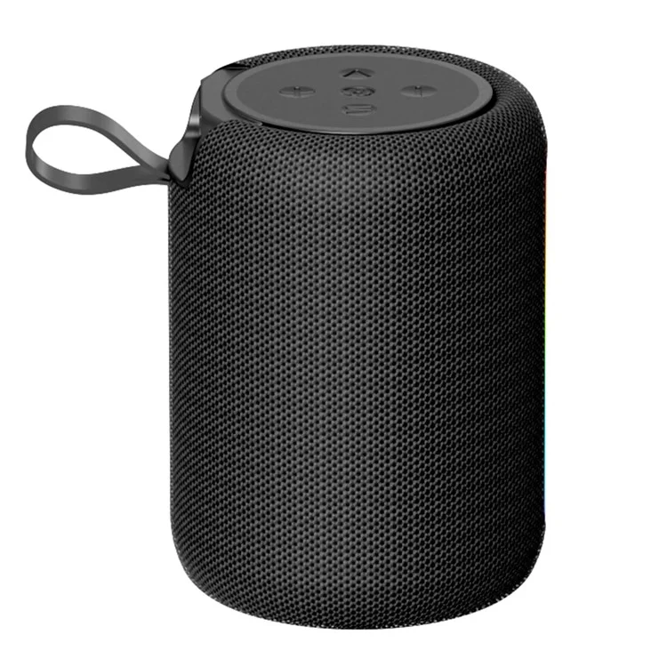 ROCK S56 Fabric Mesh BT Speaker with Ambient Light Stereo Sound Multi-Connection Portable Speaker