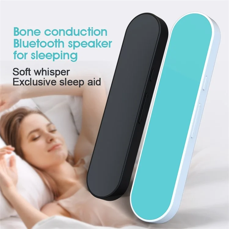 Altoparlante wireless sotto il cuscino SMB-01A Mini Aiuto per il sonno Rumore bianco Cassa musicale a conduzione ossea Compatibile Bluetooth - Nero