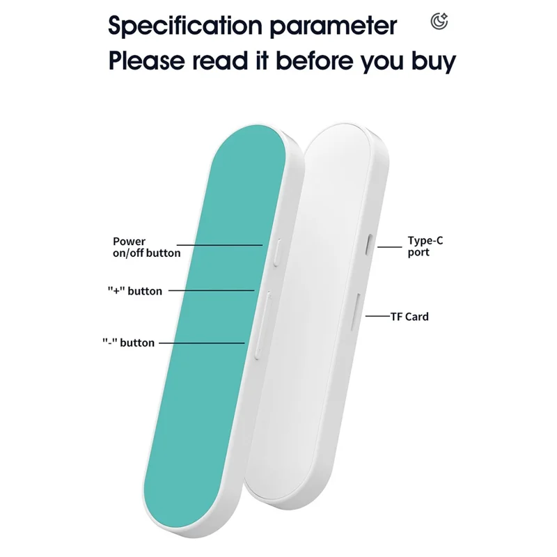 SMB-01A Under Pillow Speaker Wireless Mini Sleep Aid White Noise Bone Conduction Music Box Bluetooth-compatible Player - Blue  /  White