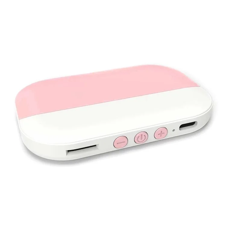 SMB-02 Bone Conduction Under Pillow Speaker Bluetooth-compatible Sleep Aid Mini Music Box - Pink