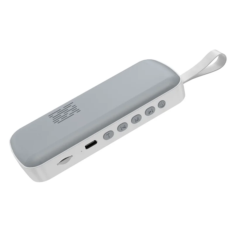 SMB-03 Bone Conduction Sleep Speaker Mini Wireless Bluetooth-Compatible Under Pillow Speaker - Grey+White