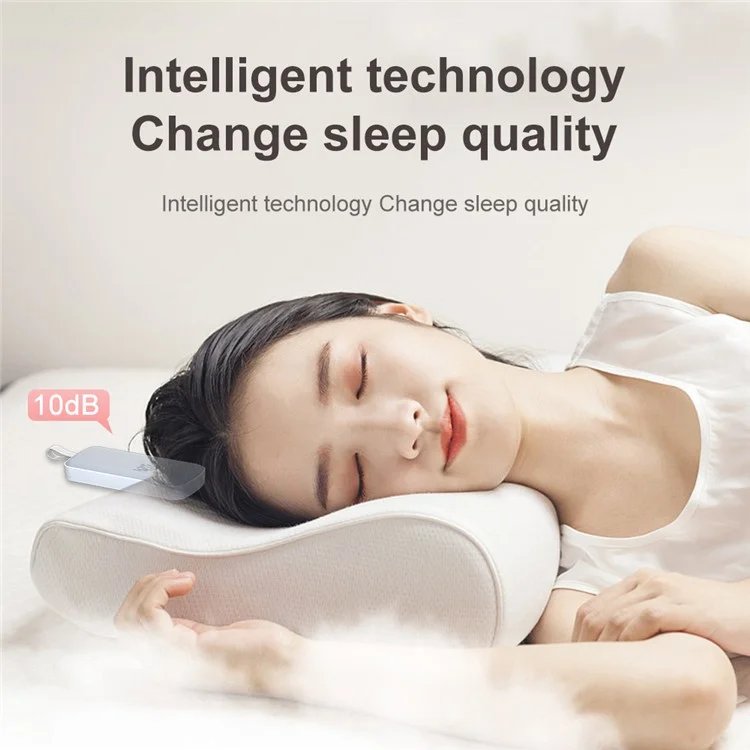 SMB-03 Bone Conduction Sleep Speaker Mini Wireless Bluetooth-Compatible Under Pillow Speaker - Blue+White