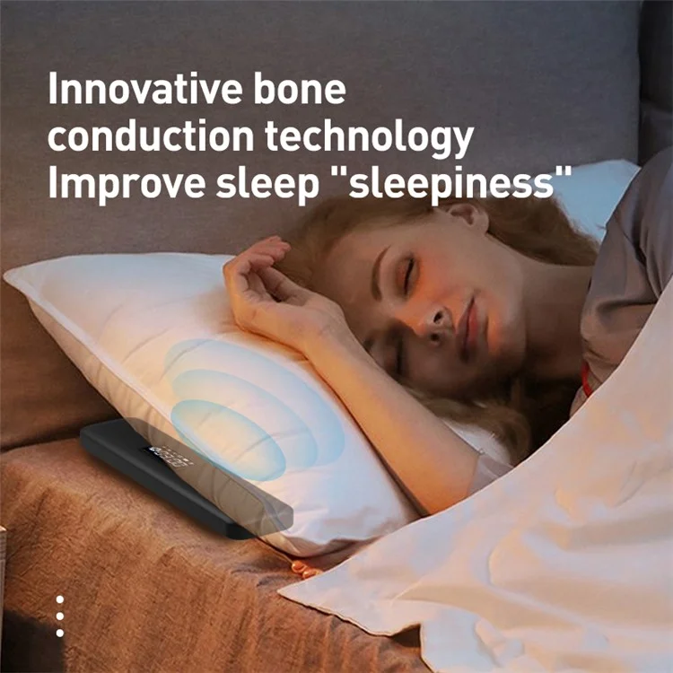 SMB-04 Smart Bone Conduction Bluetooth-compatible Under Pillow Speaker Sleep Aid Mini White Noise Music Box - White
