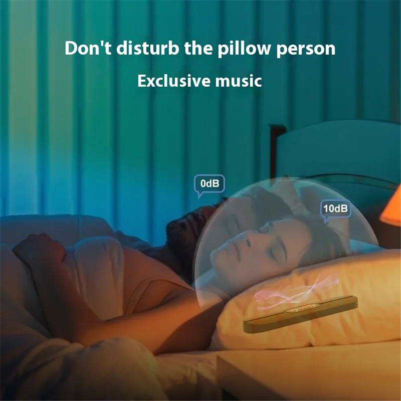 SMB-07 Smart Bone Conduction Sleep Aid Under Pillow Music Box Wireless Bluetooth-compatible Speaker - White