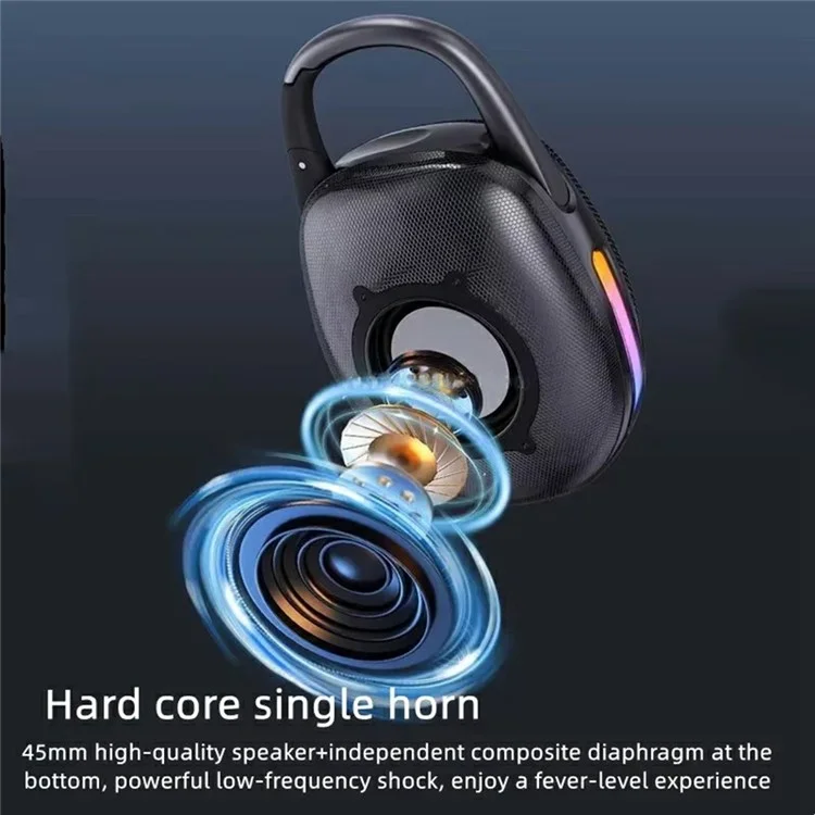 Altifalante Portátil T&G TG447 Mini Compatível com Bluetooth para Esportes Externos com Entrada para Cartão TF - Roxo