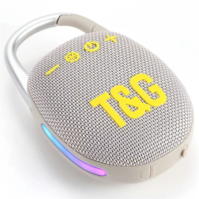 T&G TG447 Mini Tragbarer Bluetooth-kompatibler Lautsprecher für Outdoor-Sport mit TF-Kartenslot - Grau