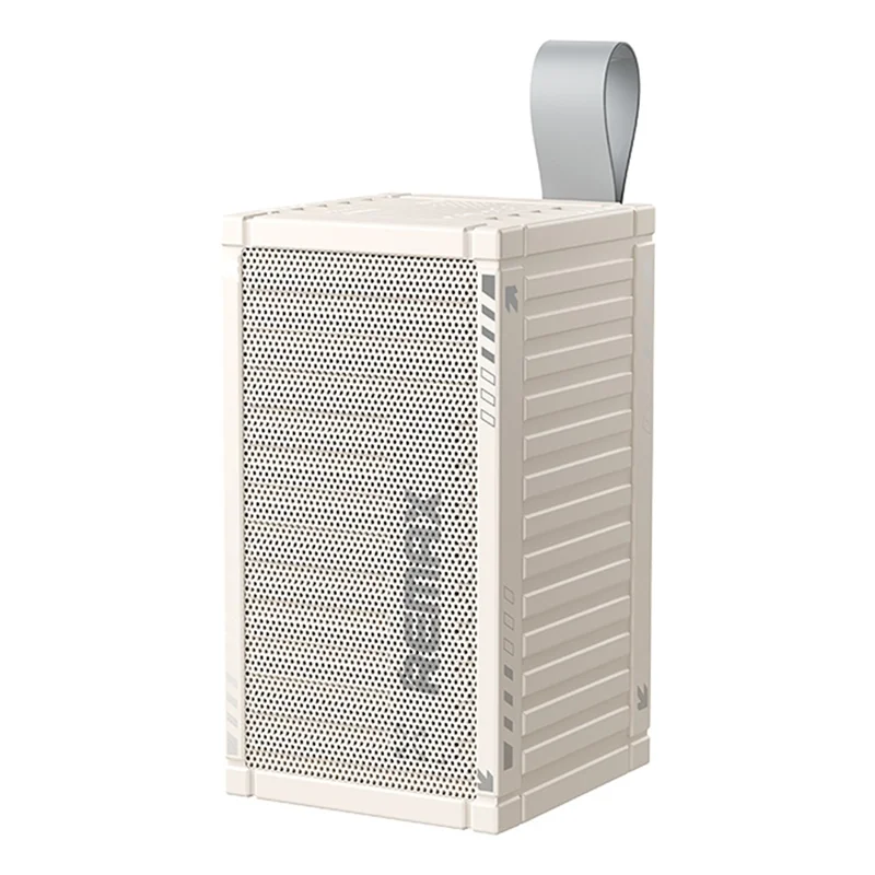 REMAX RB-M23 Wireless Portable Speaker Container Design Bluetooth-Compatible Stereo Loudspeaker - Beige